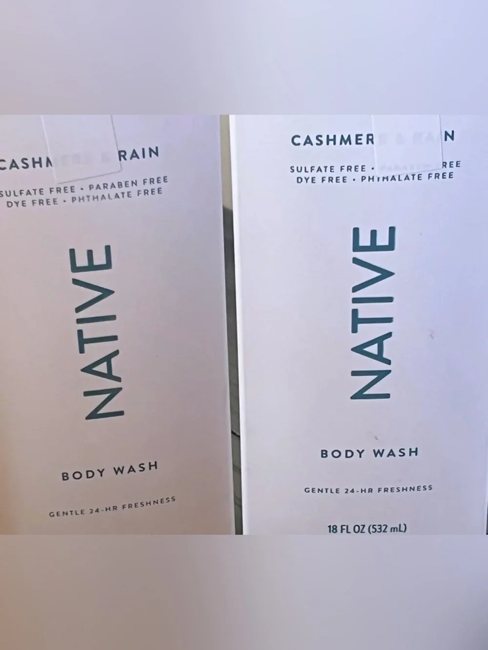 Native 2 Cashmere Rain Body Wash & Vanilla Cactus Flower Shampoo + Conditioner